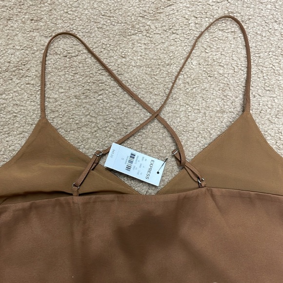 Express satin cross back strap tank. Size Small. NWT! - Picture 7 of 7